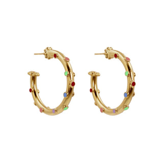 Daniela Salcedo - Women's Trufa Rainbow Hoop Earrings