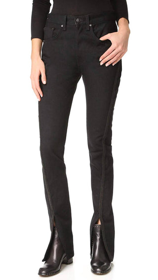 Rag & Bone - Regalia Ankle Front Slit High Rise Classic Jeans