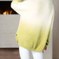 &Merci - Dip Dye Faux Fur Oversize Sweater Top