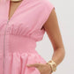 Entro - Smocked Waist Midi Dress