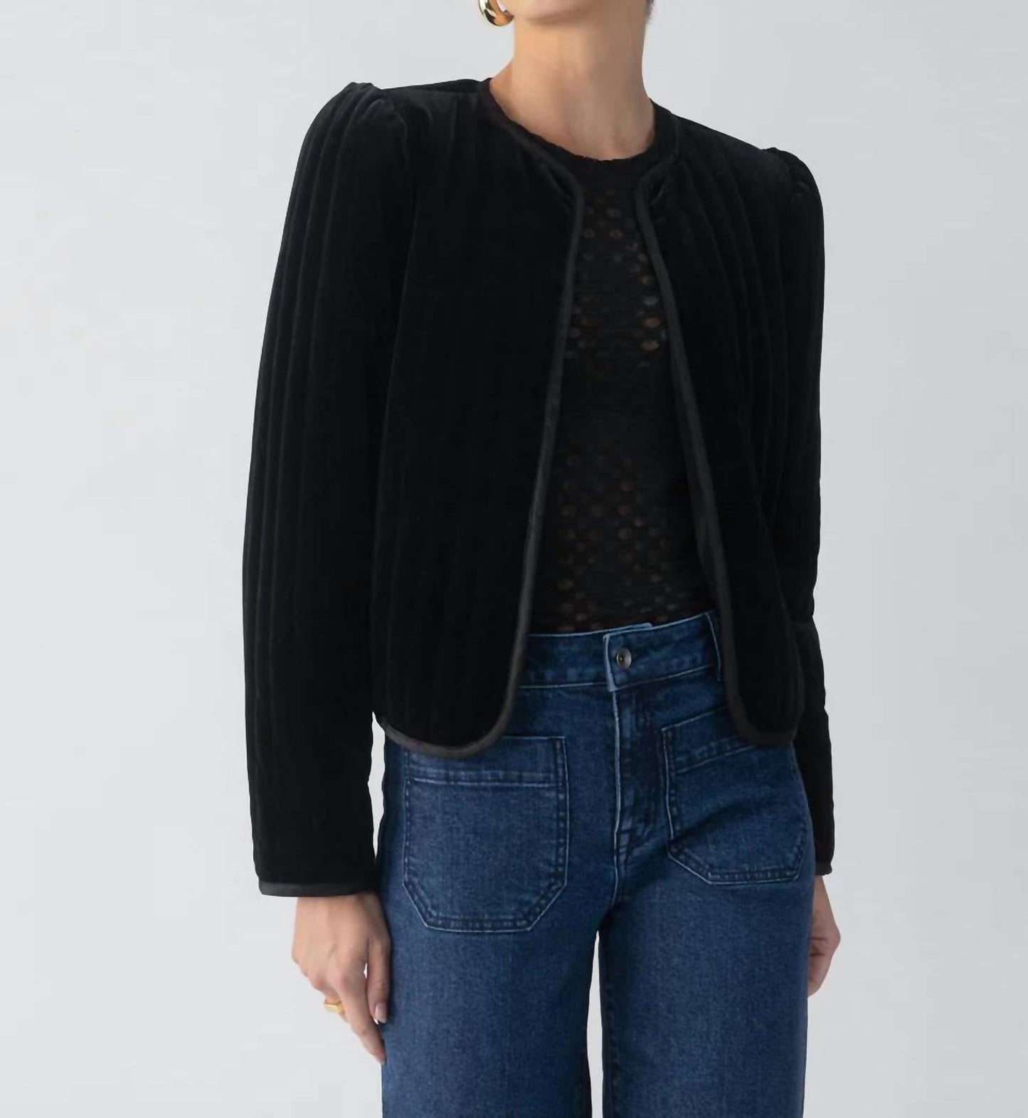Sanctuary - Quilted Velvet Jacket