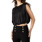 Steve Madden - Cherra Crewneck Bubble Hem Top