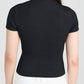 Paige - Blanche Short Sleeve Mock Neck Top