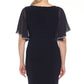 Joseph Ribkoff - Embellished Chiffon Sleeve Sheath Dress