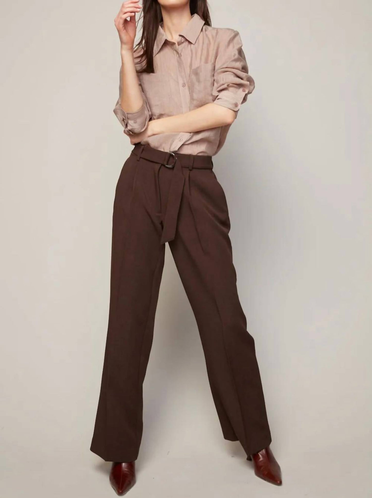 Adroit Atelier - Bijou Semi-transparent Buttoned Blouse