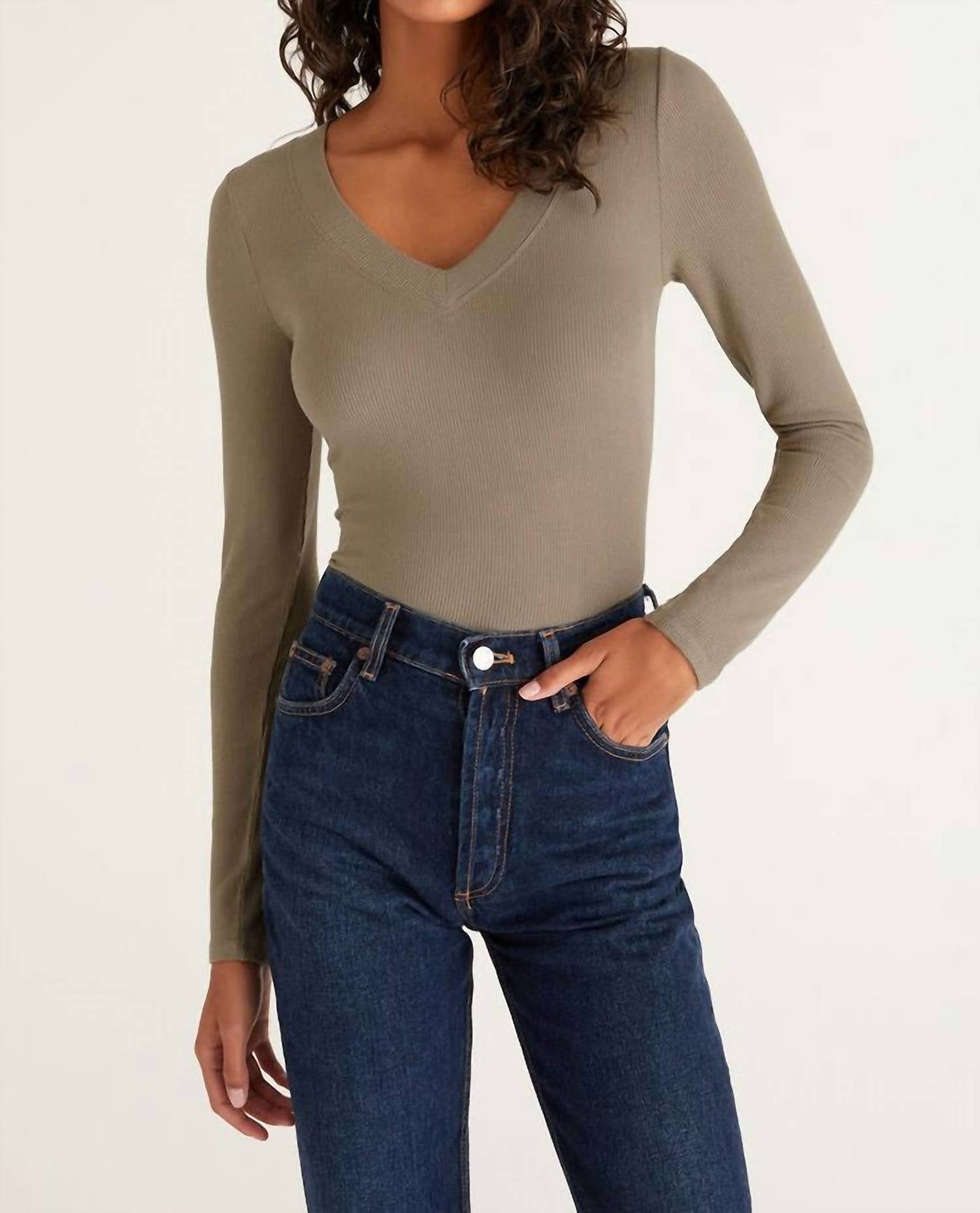 Z Supply - IZZY RIB V-NECK TOP