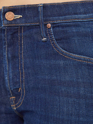 Mother - High-waisted Crop Fray Jeans