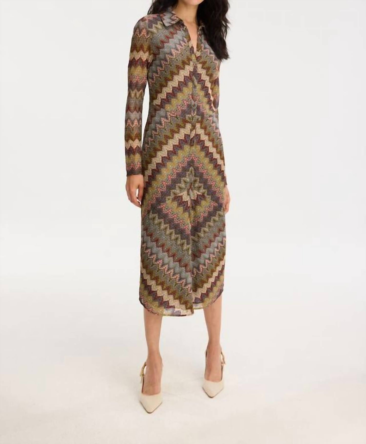 Allison New York - Holmes Long Sleeve Midi Dress