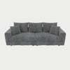 4 Seat Sofa, Modern Comfy Upholstered Sofa Cloud Couch, Deep Seat Couches With Soft Pillows