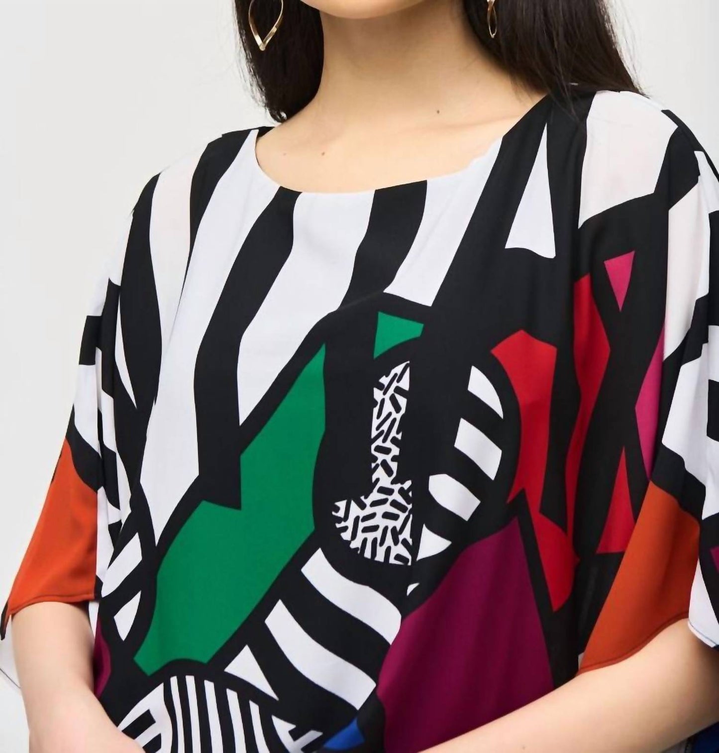 Joseph Ribkoff - Abstract Print Poncho