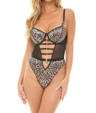 Oh La La Cheri - Journee Leopard Print Teddy