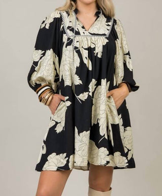 Entro - Boho Floral Mini Dress