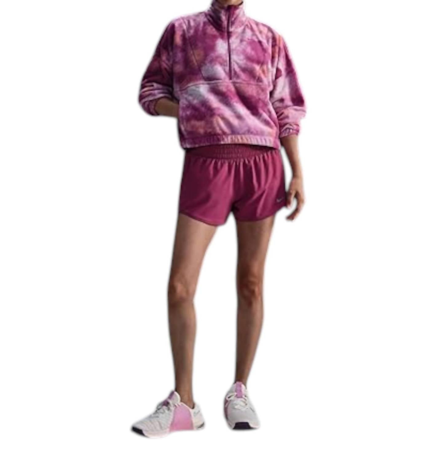 Nike - Women's One Therma-FIT Oversized 1/2-Zip Fleece Jacket