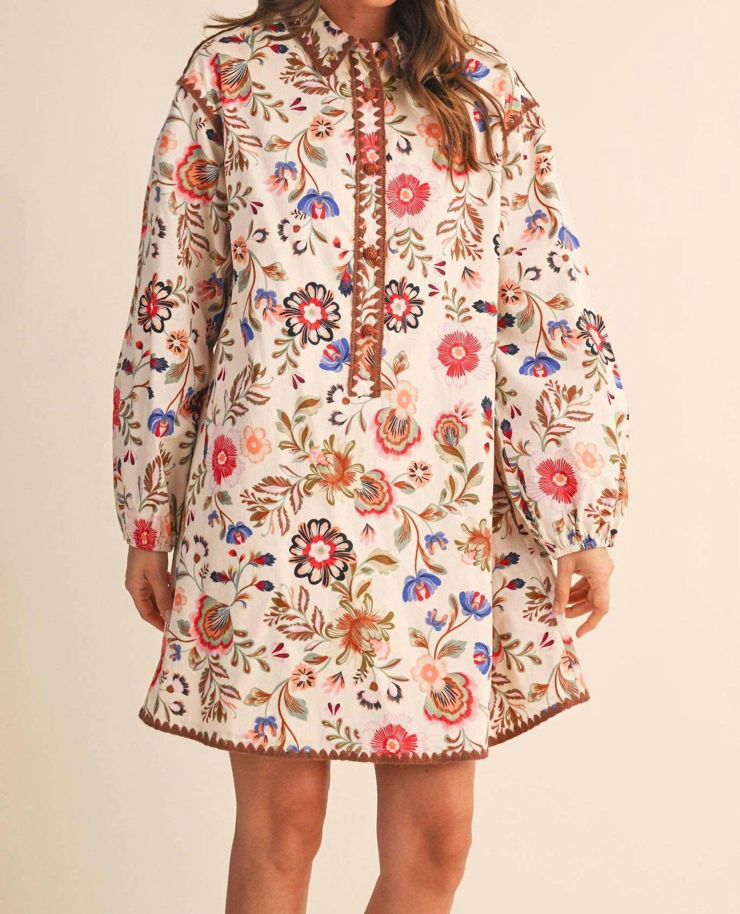 &Merci - Exclusive Print Blanket Mini Dress
