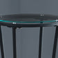 Accent Side Table, Plant Stand, Round, Contemporary & Modern - Black