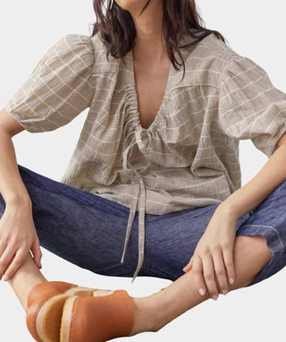 Amente - Front Tie Blouse