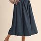 Klesis - Denim Balloon Midi Skirt