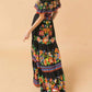 Flying Tomato - Midnight Garden Maxi Dress