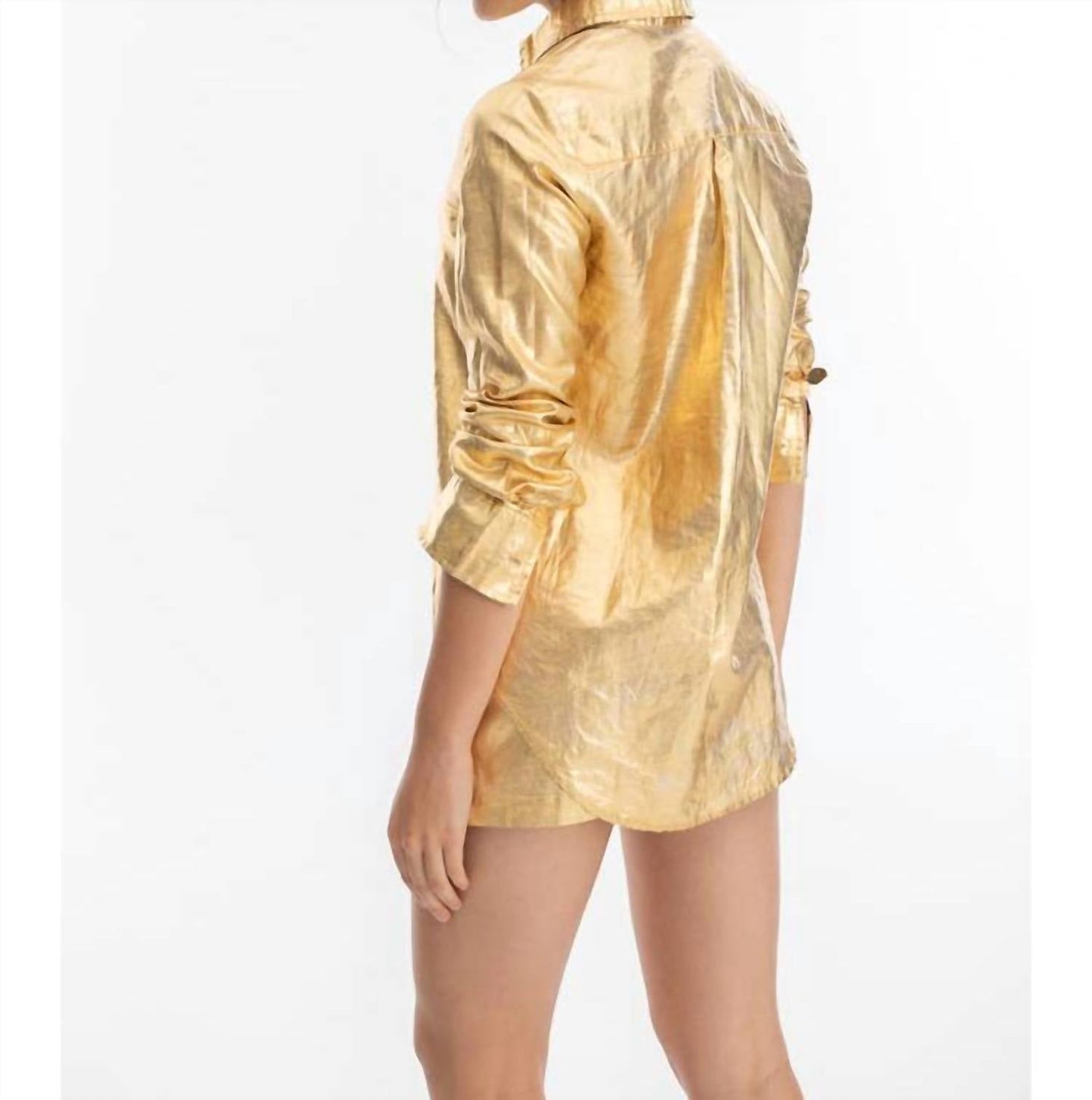 Lanhtropy - San Marino Metallic Linen Shirt