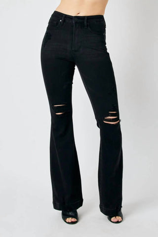 Judy Blue - High Waist Tummy Control Destroy Flare Jean
