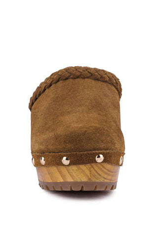 Rag Company - Women's Inca Fine Suede Leather Clogs