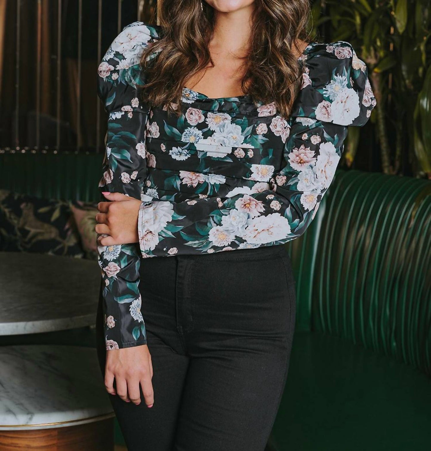 Buddylove - DUTCHESS PLEATED LONG SLEEVE TOP