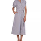 Elan - Collared Striped Midi Dress