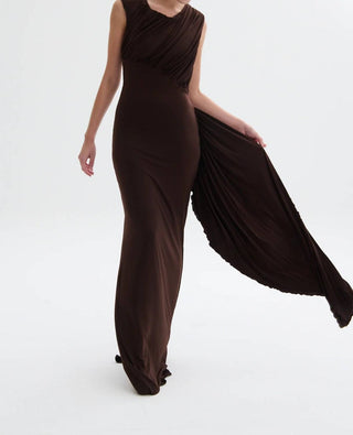 Nelblu - Setas Maxi Round Neck Dress