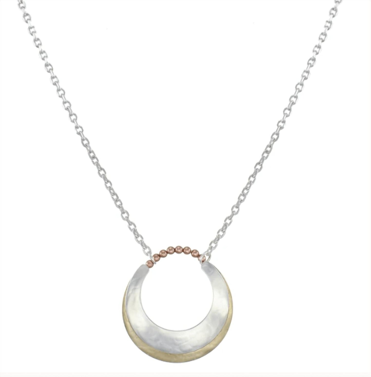 Marjorie Baer - Women's Large Crescents With Beads Necklace