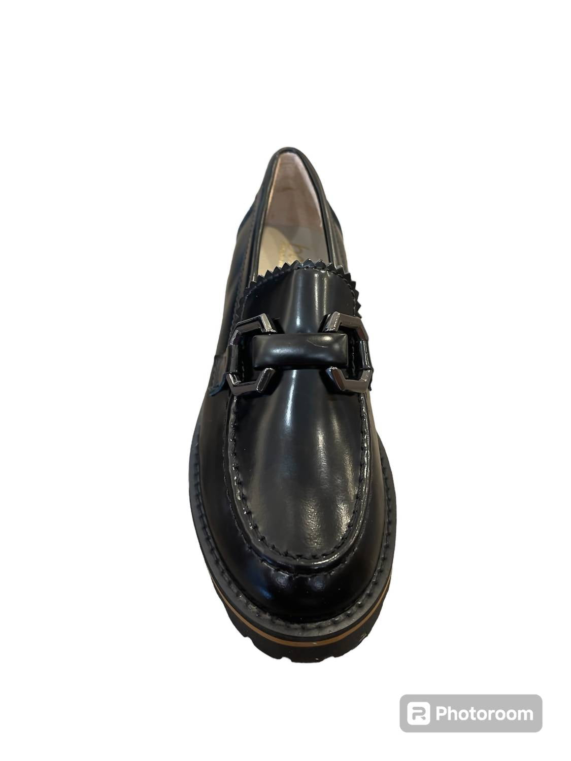 Beberlis - Girls Leather Buckle Loafer