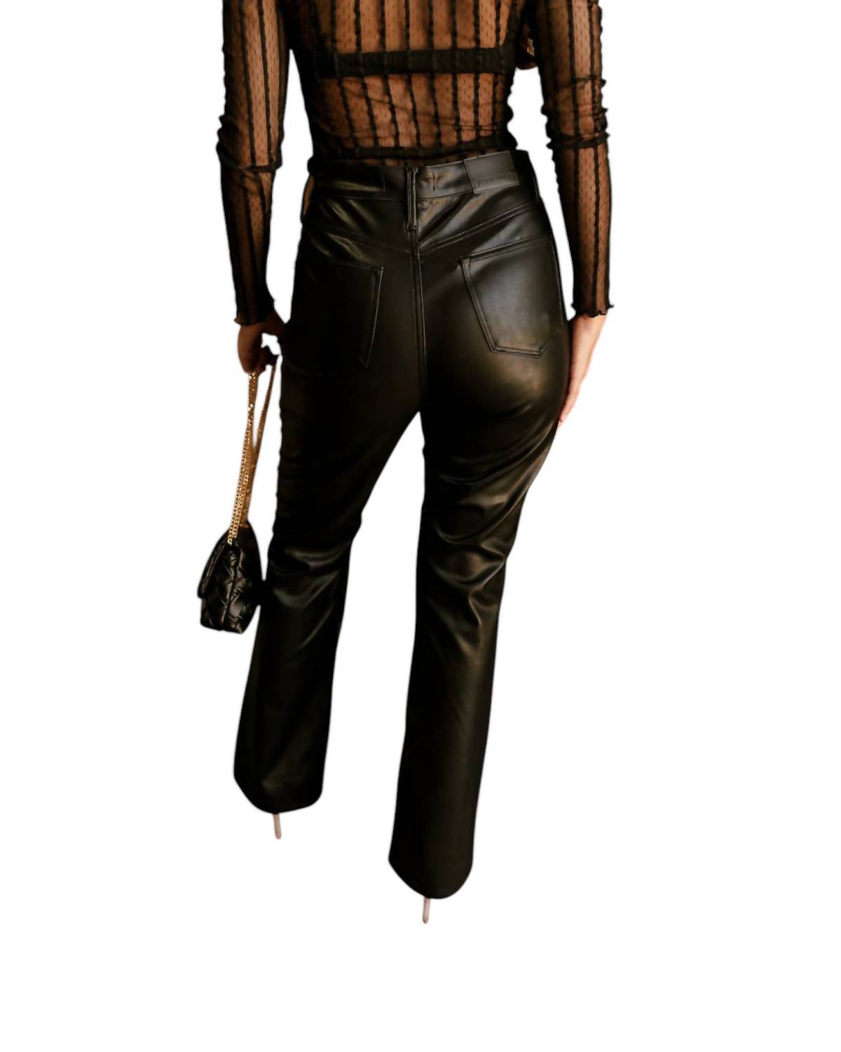 Judy Blue - Malia Faux Leather Bootcut Pants