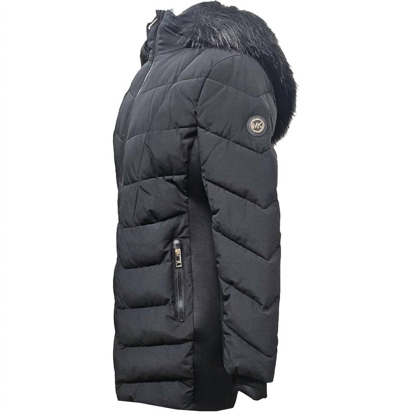 Michael Michael Kors - Women's Scuba Chevron Knee Length Coat