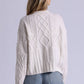 Minnie Rose - Pure Air Mixed Cable Sweater