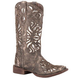 Roper - Ladies Belle Ii Sanded Leather Inlay Boots
