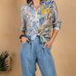 Paparazzi - Voile Mix Print Button Front Shirt