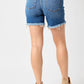 Judy Blue - Midrise Destroyed Frayed Hem Shorts