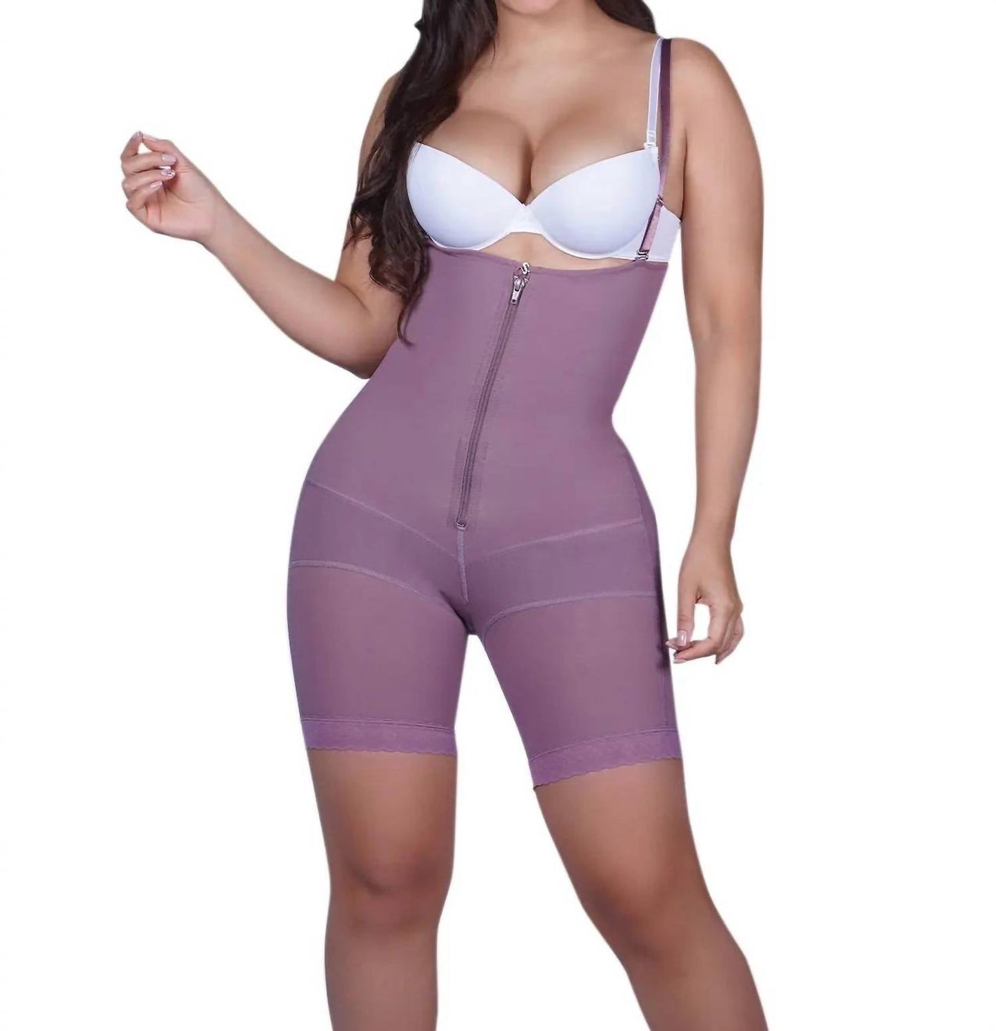 Siluets - Pl1 Postpartum Mid-thigh Full Body Shaper With Abdominal Reinforcement