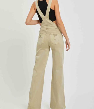Risen - Front Patch Wide Leg Overalls