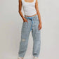 Free People - Moxie Railroad Low-slung Jeans