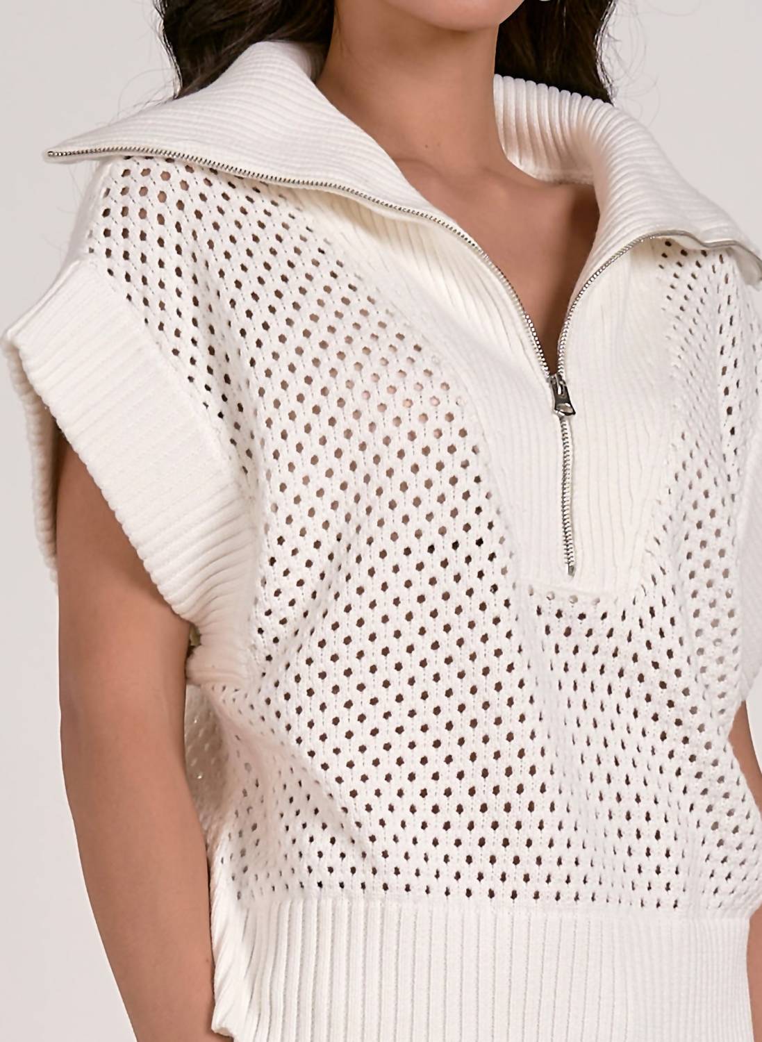 Elan - Half Zip Collared Sweater