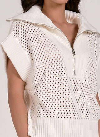 Elan - Half Zip Collared Sweater