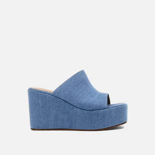 Shu Shop - Women's Ilaria Denim Wedge Sandals