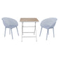 2 Pack Lounge Chair Set & Folding Square Table