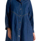 Elan - Button Down Denim Long Sleeve Dress