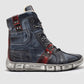 Kcr Group - Men's Tall Comfort Thick Wool-lined Zip-up Leather Boots