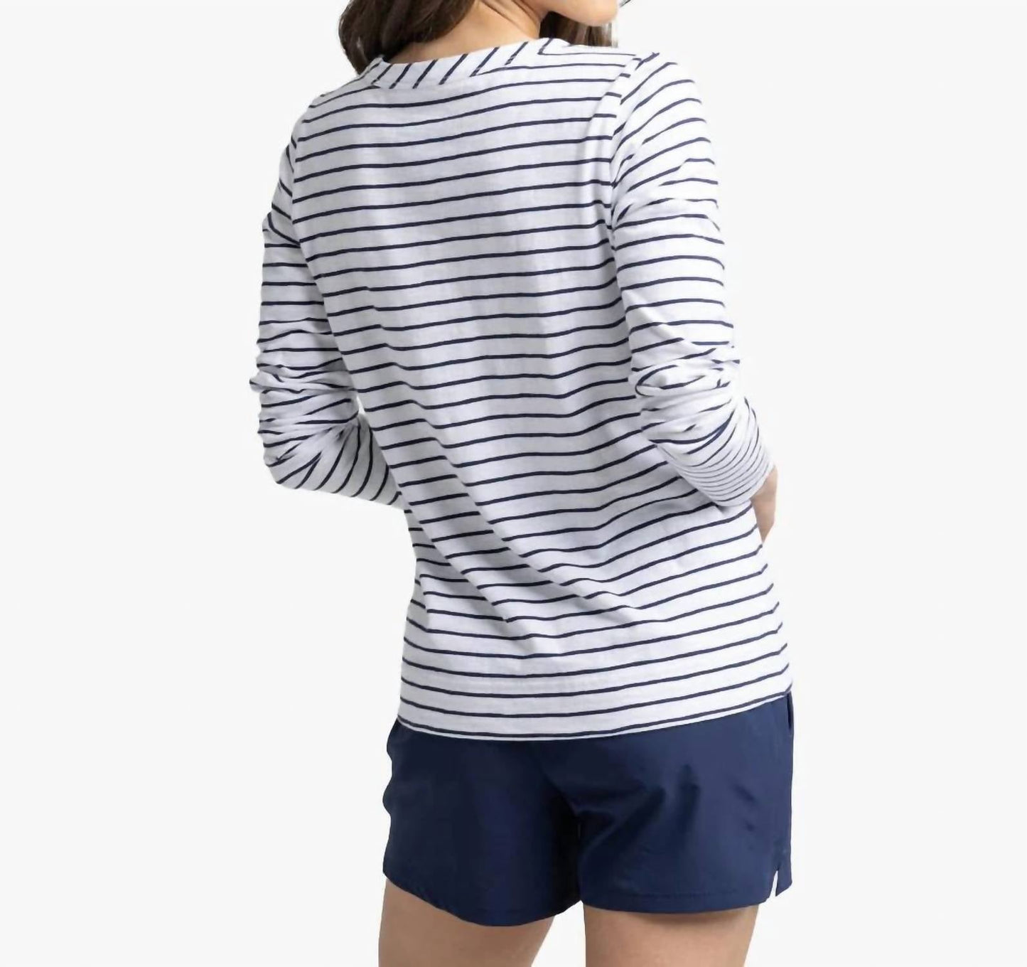 Southern Tide - Kimmy Stripe Crewneck Long Sleeve Tee