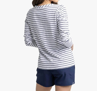 Southern Tide - Kimmy Stripe Crewneck Long Sleeve Tee