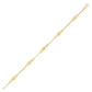 14k Yellow Gold Infinity Ankle Bracelet