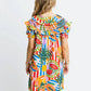 Karlie - Tropical Island Fruit Stitch Peter Pan Dress