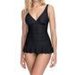 Profile By Gottex - Ribbons D-cup Textured Wide Strap One Piece Swimsuit